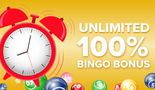 Unlimited 100% Bingo Bonuses